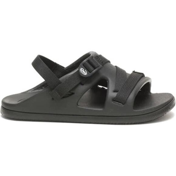 Chaco Chillos Slide Slip-On LUVSEAT Arch Cinch Buckle Jacquard Webbing Black 6 - Picture 1 of 8